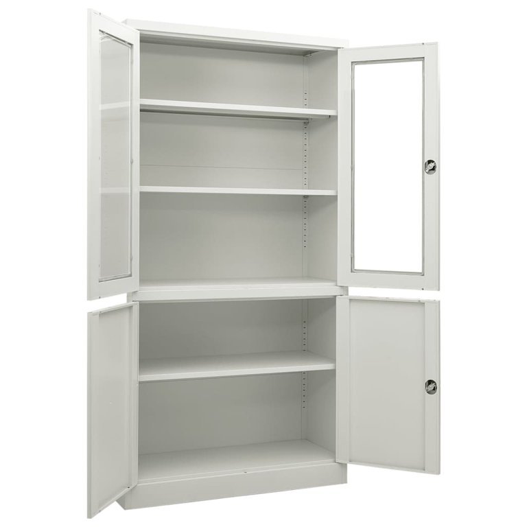 2-Door half glass office cabinet - Image 3