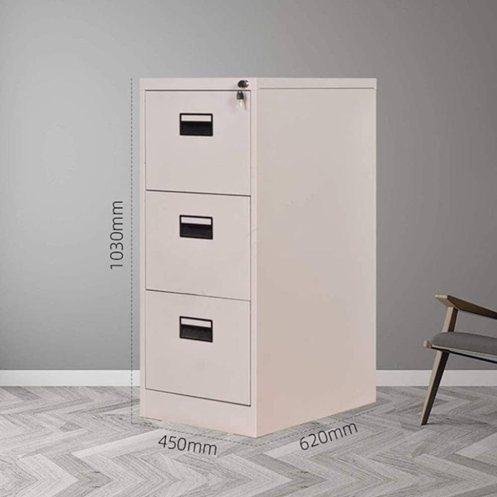 3 Drawers metallic office filling cabinet