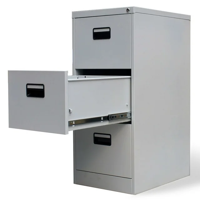 3 Drawers metallic office filling cabinet - Image 5