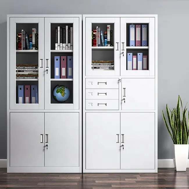 2-Door half glass office cabinet - Image 7