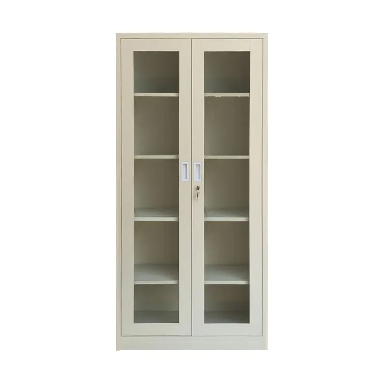 2-Door full glass office cabinet - Image 2
