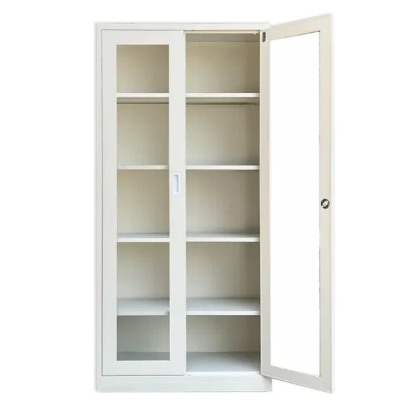 2-Door full glass office cabinet - Image 3