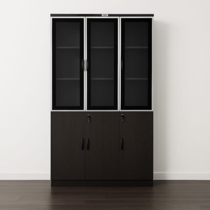 3-Door Wooden Office Cabinet