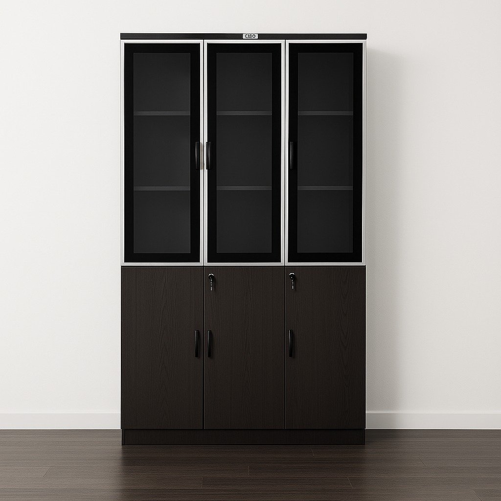 3-Door Wooden Office Cabinet