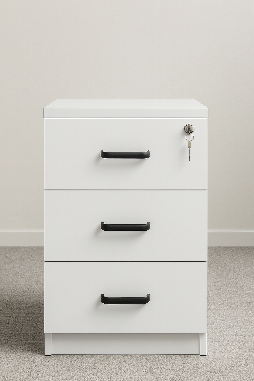 3-Drawer Lockable Cabinet