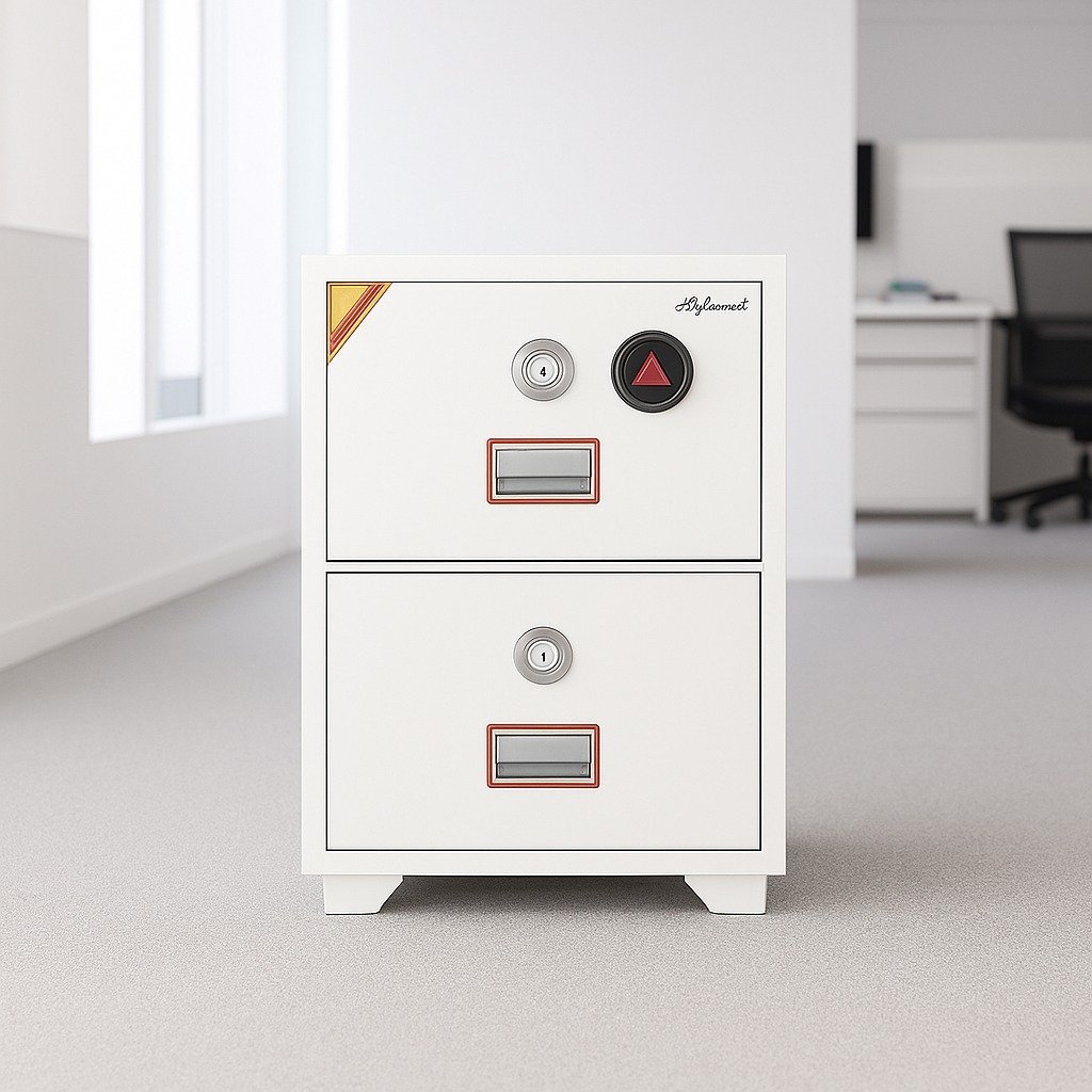 2-Drawer Fireproof Filing Cabinet