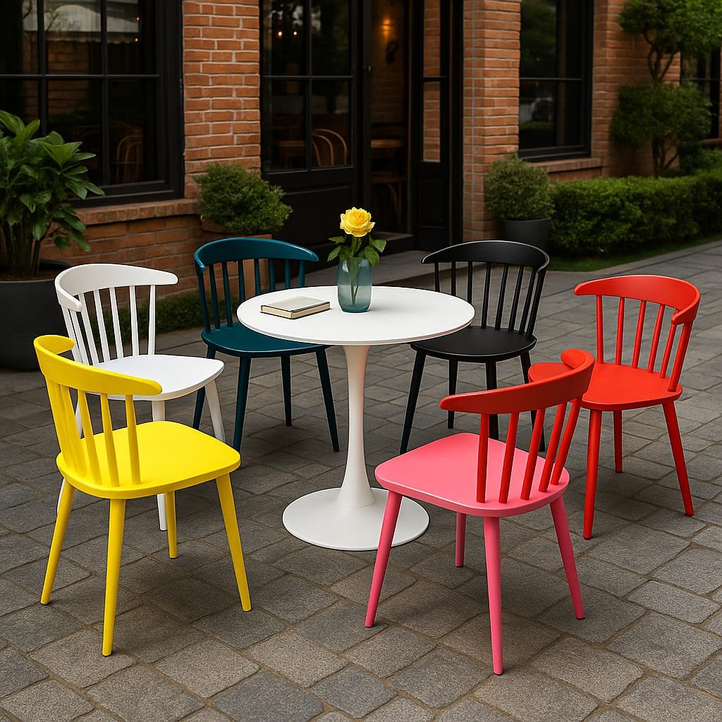 Modern Bistro Plastic Chairs