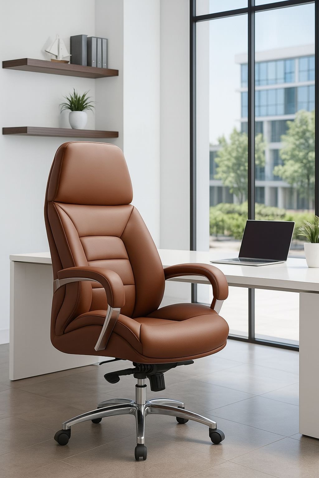 Brown High Back Executive Chair