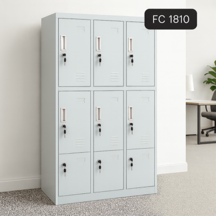 9-Door Metal Locker