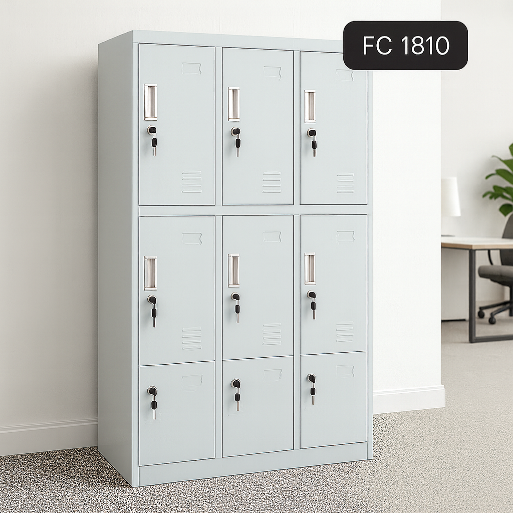 9-Door Metal Locker