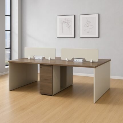 4-Way Office Workstation Desk