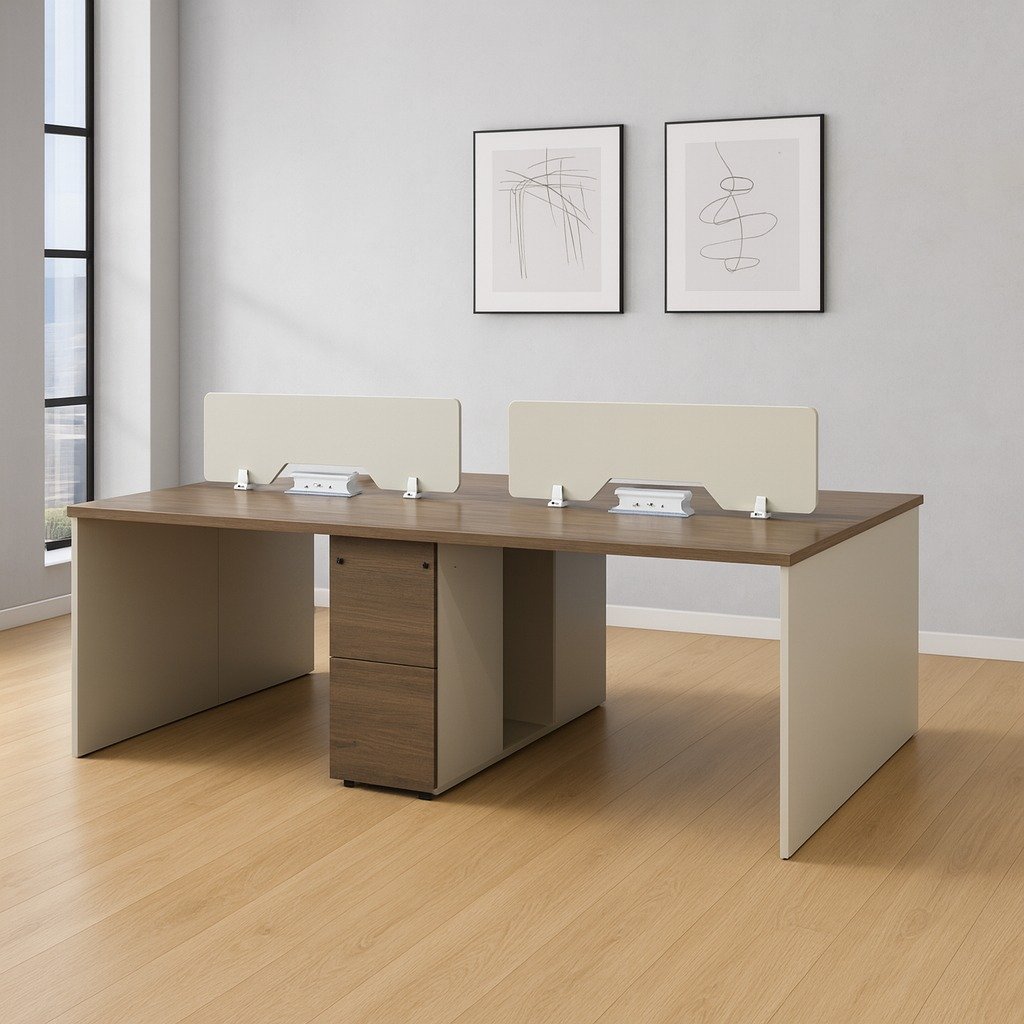 4-Way Office Workstation Desk