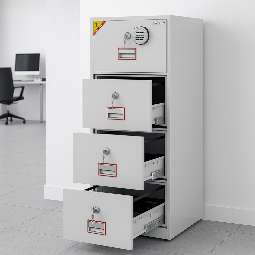 4-Drawer Fireproof Diplomat Safe - Image 2