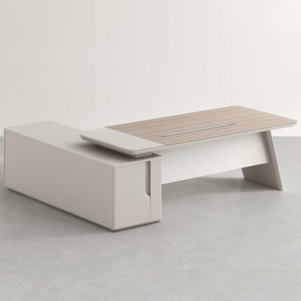 2.4M Modern L-Shaped Executive Desk